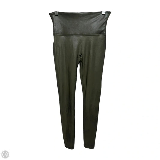 Athletic Leggings By Spanx In Green, Size: M