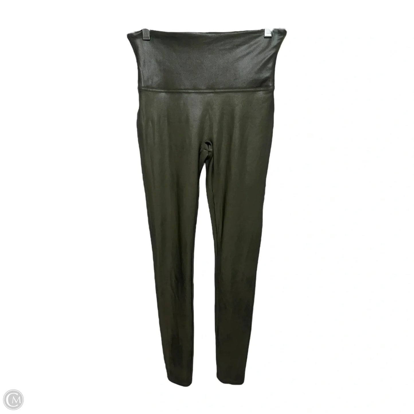 Athletic Leggings By Spanx In Green, Size: M