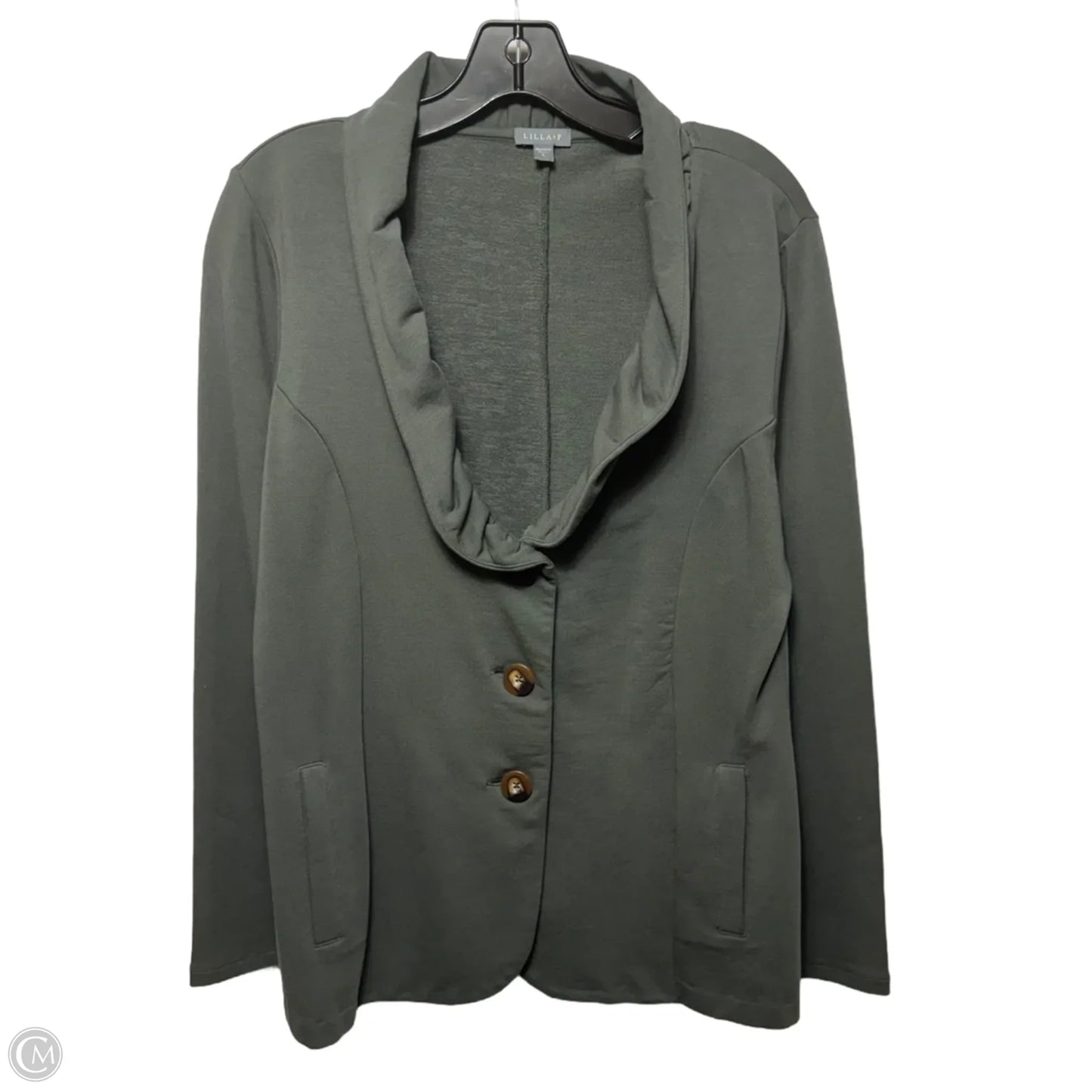 Blazer By Lilla P In Grey Green, Size: L