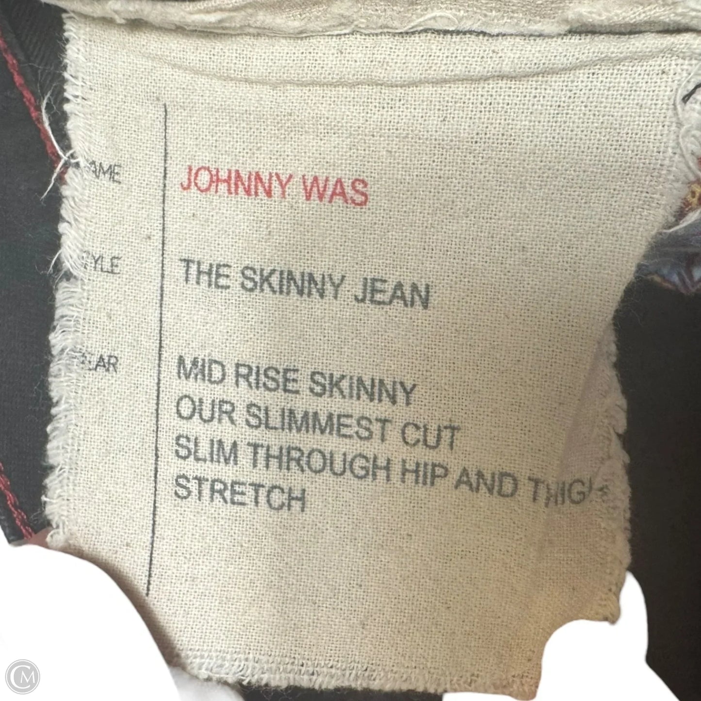 The Skinny Jean By Johnny Was In Black Denim, Size: 6