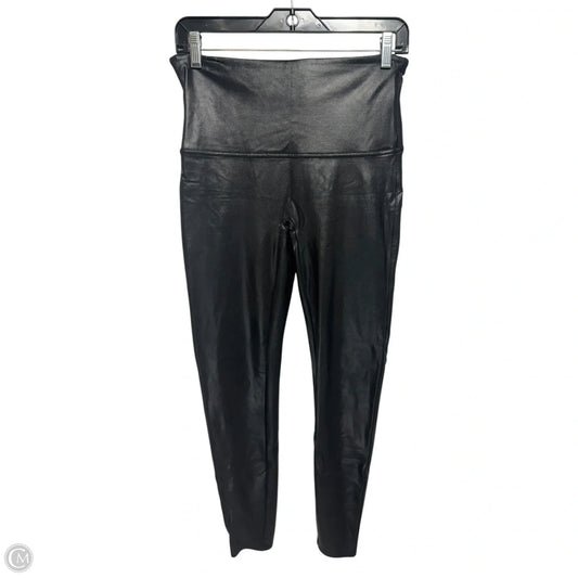 Metallic Pants Leggings By Spanx In Black, Size: Xl