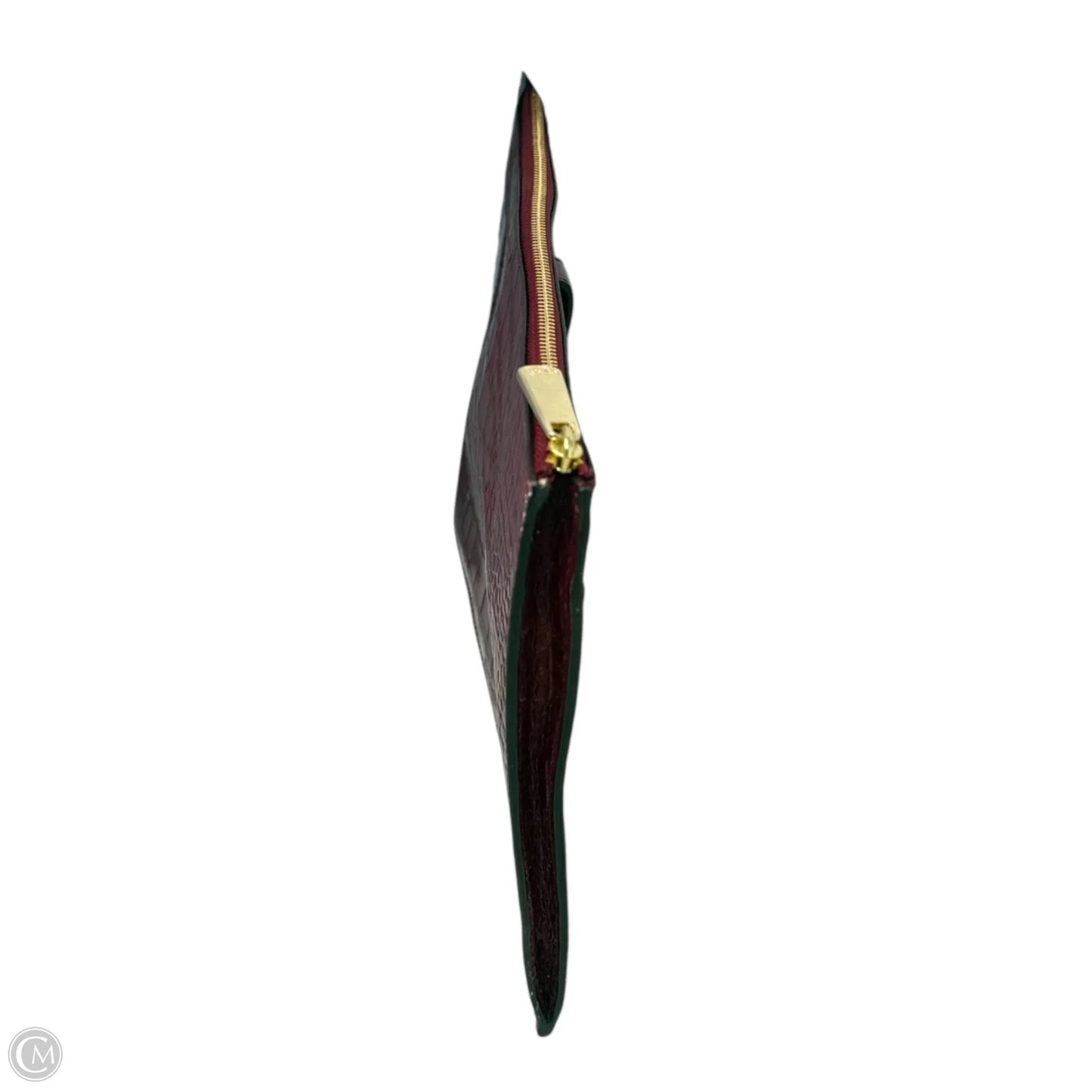 Legacy Croc Embossed Multi-case Envelope Clutch Designer By Coach, Size: Medium