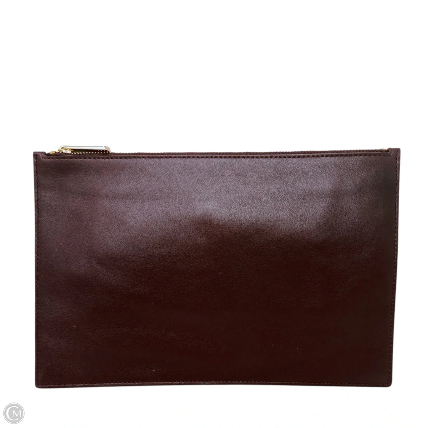 Leather Pouch Designer By Coach, Size: Medium