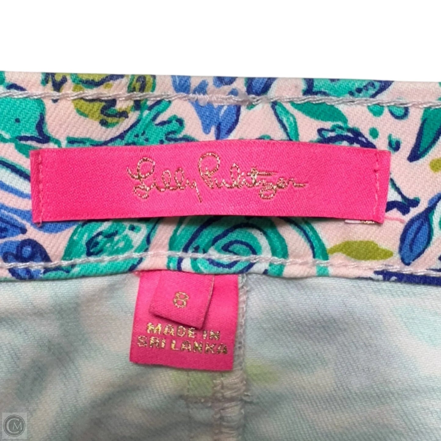 South Ocean Skinny Jeans Designer By Lilly Pulitzer In Melon Fig Tint, Size: 8