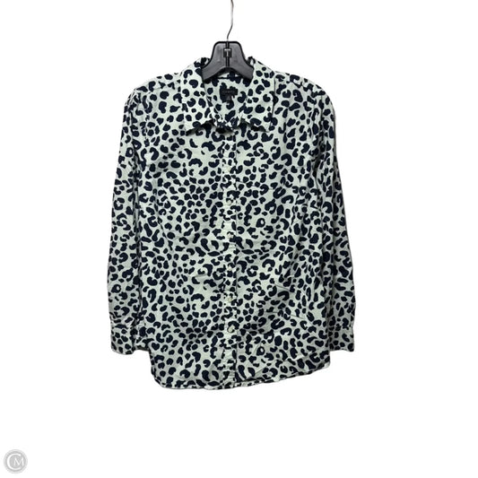 Top Long Sleeve By Talbots In Blue & Green, Size: M