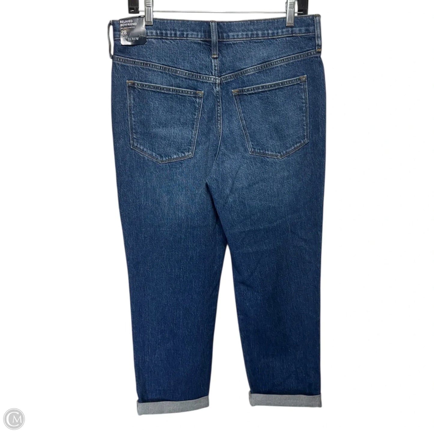 Relaxed Boyfriend Jeans By J. Crew In Blue Denim, Size: 6/28