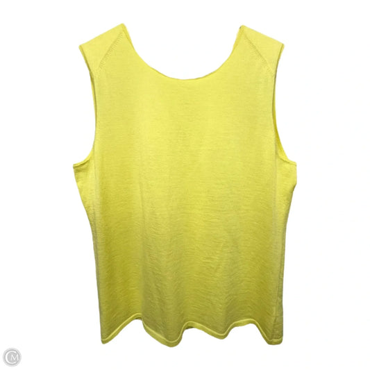 Cashmere Tank Top By Carlisle In Yellow, Size: Xl