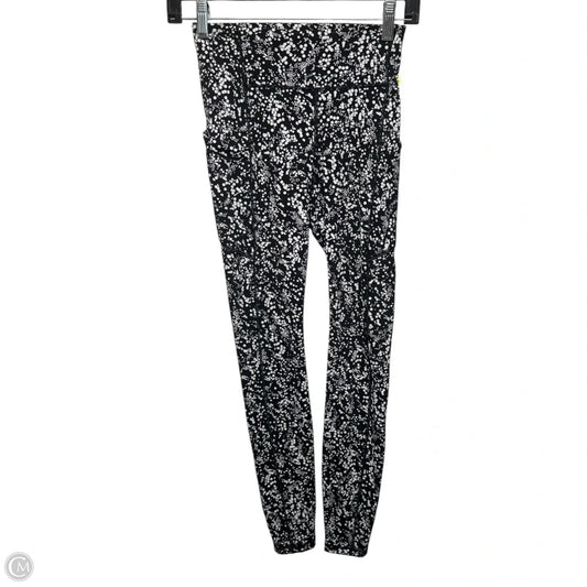 Athletic Leggings By Lululemon In Black & White, Size: 2