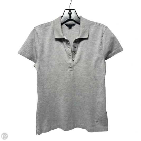Top Short Sleeve By Brooks Brothers In Grey, Size: S