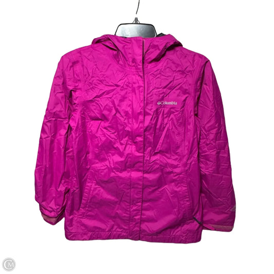 Jacket Windbreaker By Columbia In Pink, Size: S