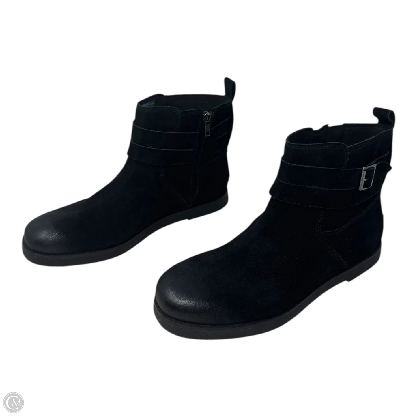 Josefene Suede Ankle Boots Designer By Ugg In Black, Size: 11