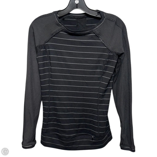 Full Tilt Long Sleeve By Lululemon In Slalom Stripe Black / Hyper Stripe Black / Black , Size: S estimated