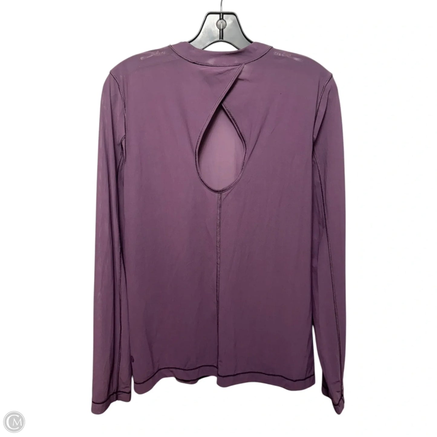 Keyhole Mesh Long-Sleeve Shirt By Lululemon In Grape Thistle, Size: S