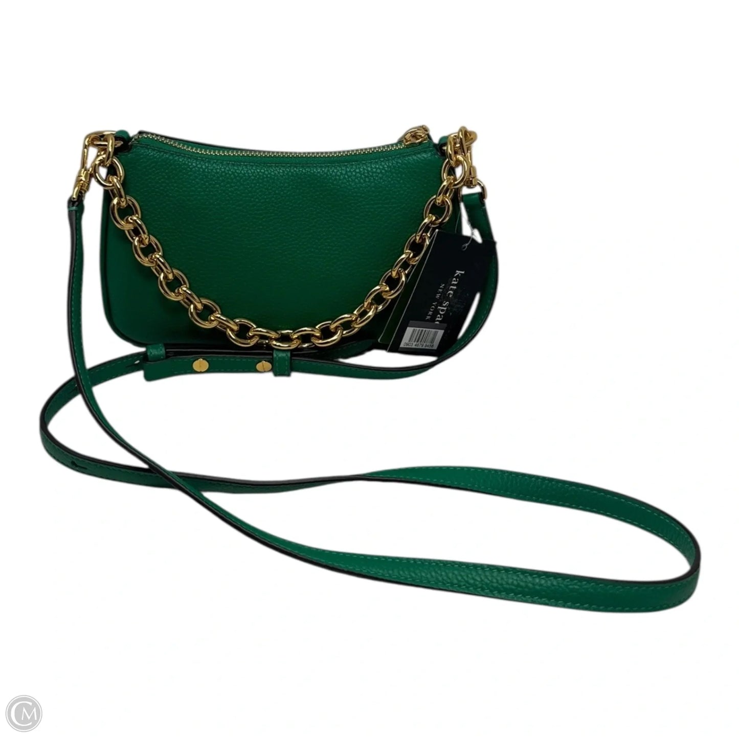 Jolie Pebble Leather Convertible Crossbody In Wintergreen Designer By Kate Spade, Size: Small
