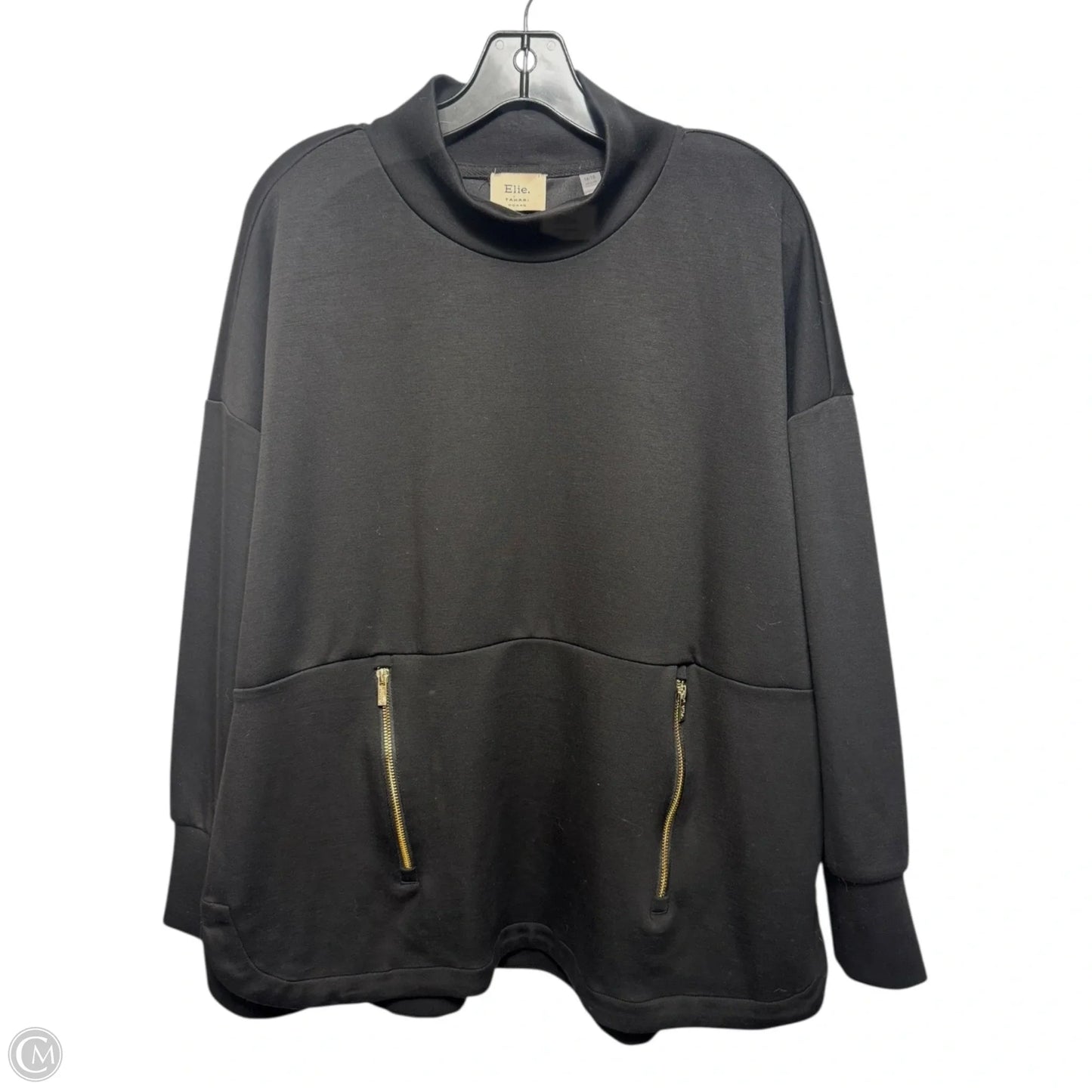 Sweatshirt Collar By Elie Tahari In Black, Size: 1x