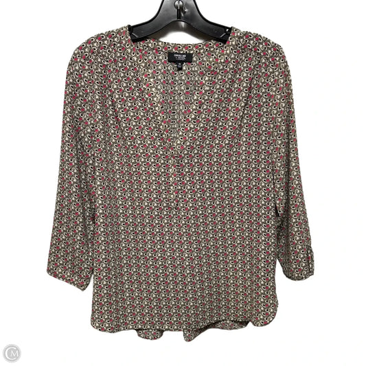 Top Long Sleeve By Not Your Daughters Jeans In Geometric Pattern, Size: Xs