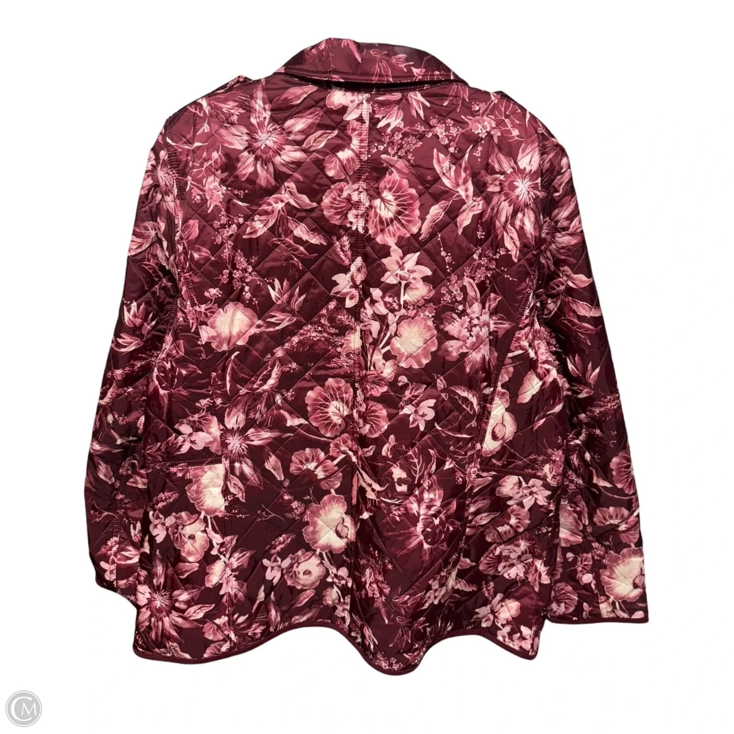 Jacket Puffer & Quilted By Talbots In Floral Print, Size: Xl