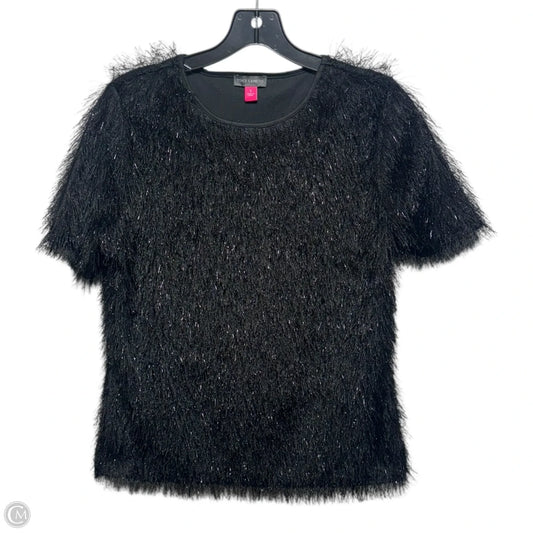 Holiday 1 Top Short Sleeve By Vince Camuto In Black, Size: S