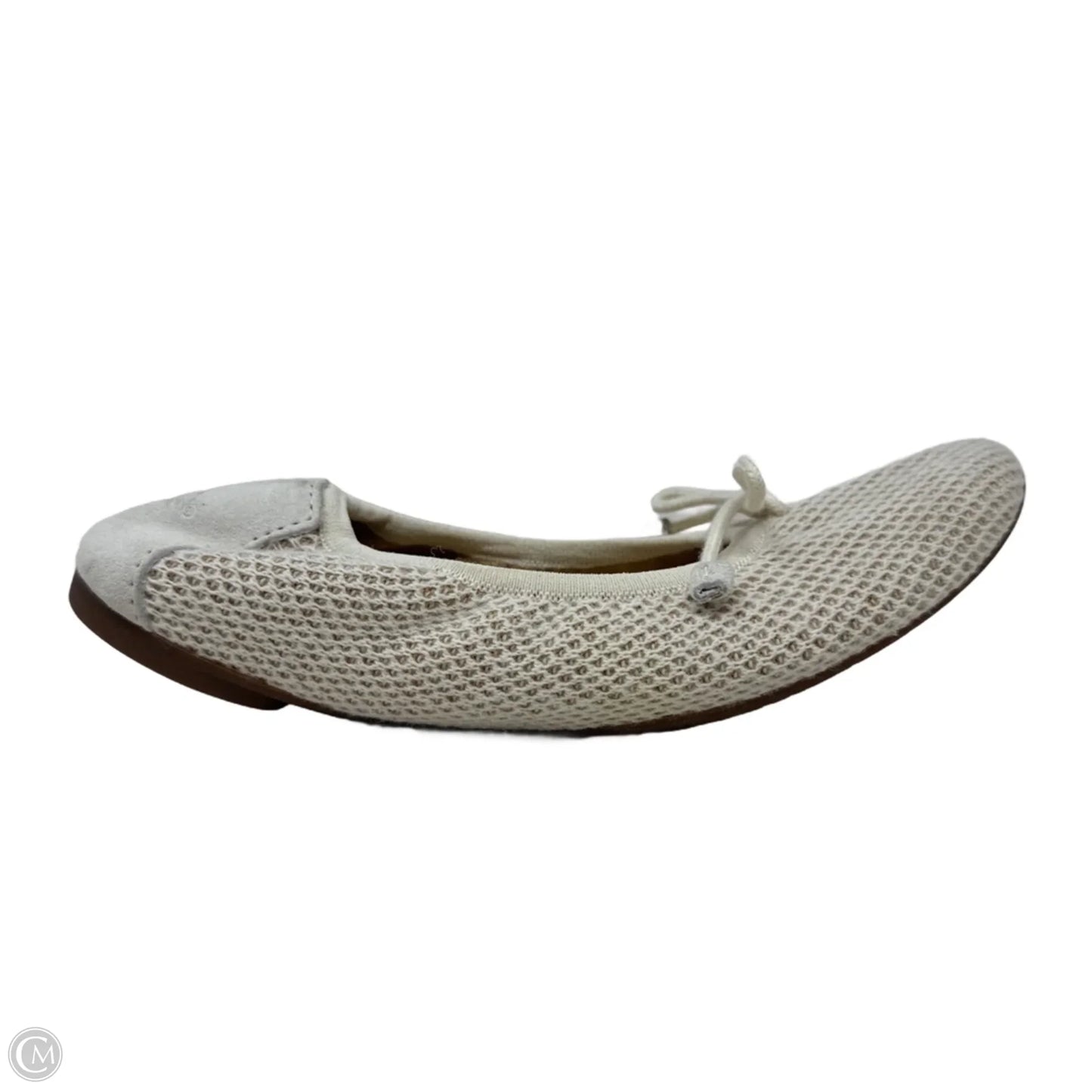 Brig Ballet Flats Designer By Ugg In Cream, Size: 8