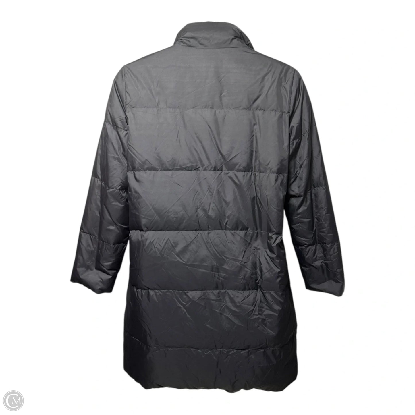 Down Coat Puffer & Quilted By Eileen Fisher In Black, Size: L