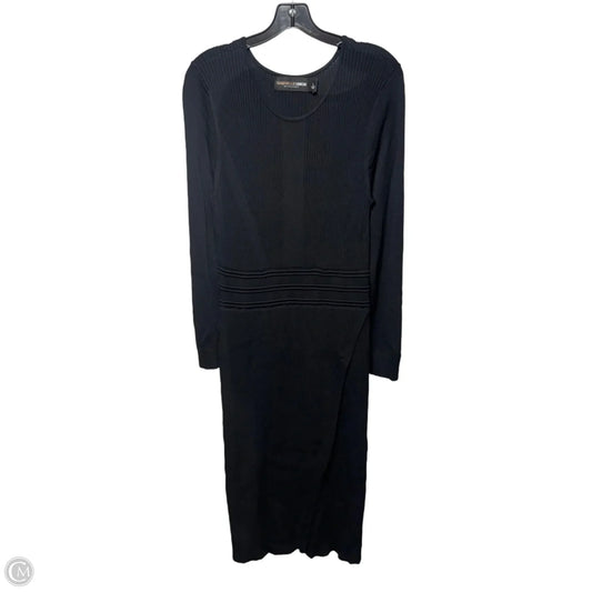 Long Sleeve Ribbed Bodycon Sweater Dress By Gabrielle Union Collection By New York And Co In Black, Size: L