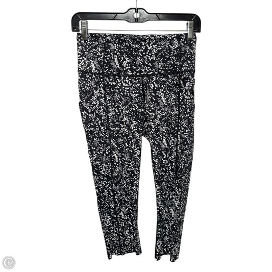 Athletic Leggings Capris By Lululemon In Black & White, Size: S