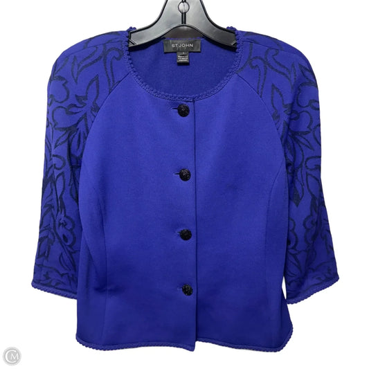 Blazer Luxury Designer By St John Collection In Purple, Size: 6