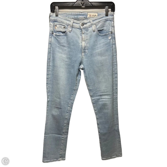 Mari High Rise Crop Straight Jeans By Adriano Goldschmied In Blue Denim, Size: 2