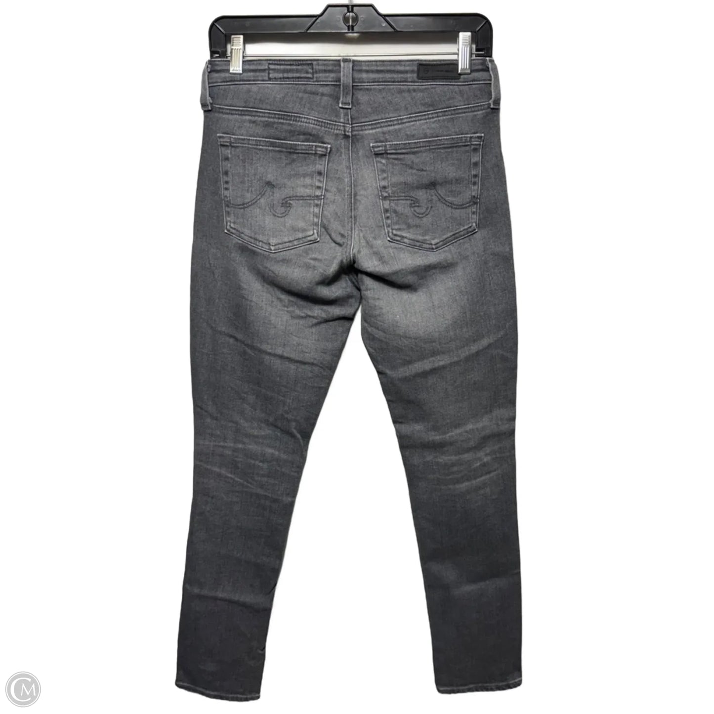 Pia Ankle Cigarette Jeans Skinny By Adriano Goldschmied In Grey Denim, Size: 2