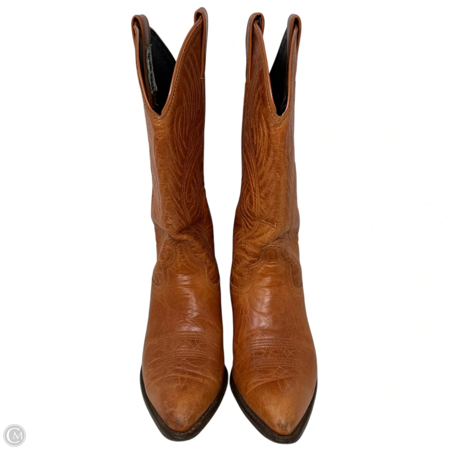 Vintage Reba Whiskey Western Boots By Code West In Rust, Size: 7