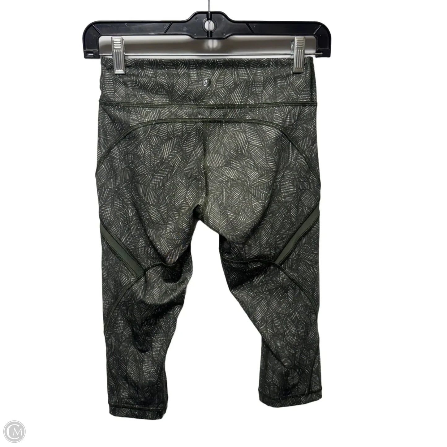 Athletic Leggings Capris By Lululemon In Green, Size: 6