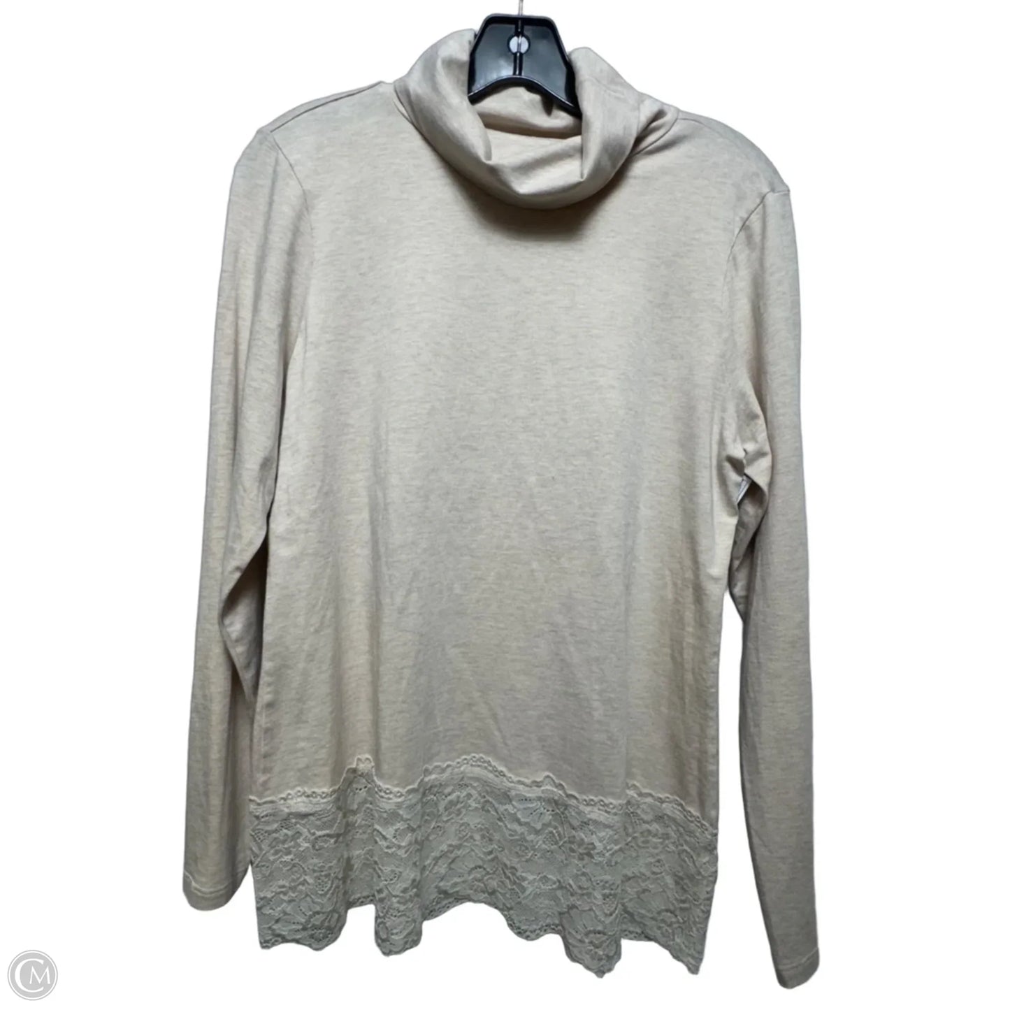 Top Long Sleeve By Sundance In Tan, Size: L