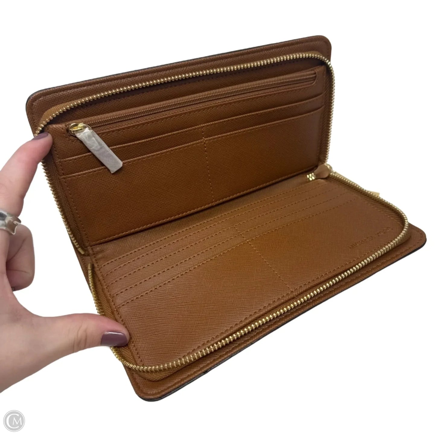 Hamilton Zip Wallet Designer By Michael Kors, Size: Medium