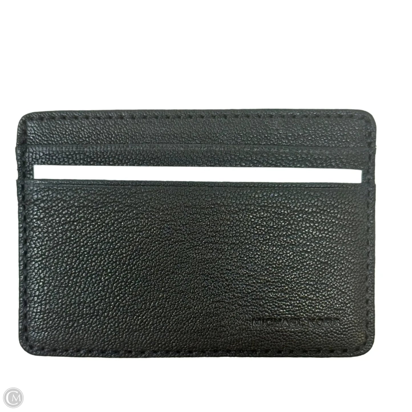 Pebbled Leather Card Case Designer By Michael Kors, Size: Small