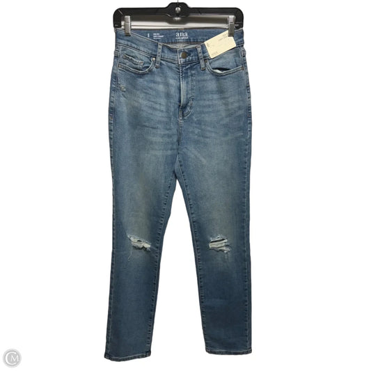 Curvy High Rise Jeans Straight By Ana In Blue Denim, Size: 6