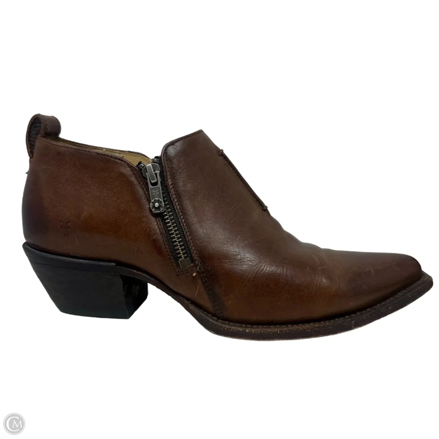 Sacha Moto Shooties Designer By Frye In Tan, Size: 9