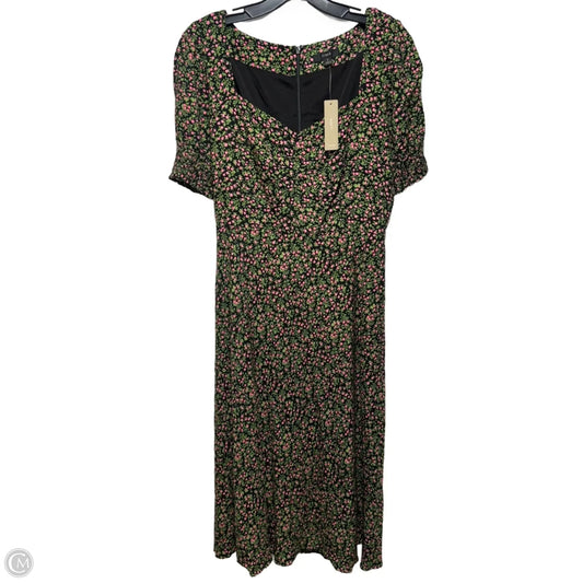 Dress Casual Midi By J. Crew In Floral Print, Size: 4