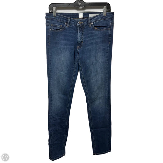 J20 Slim Mid Rise Jeans Skinny By BOSS by Hugo Boss In Blue Denim, Size: 8