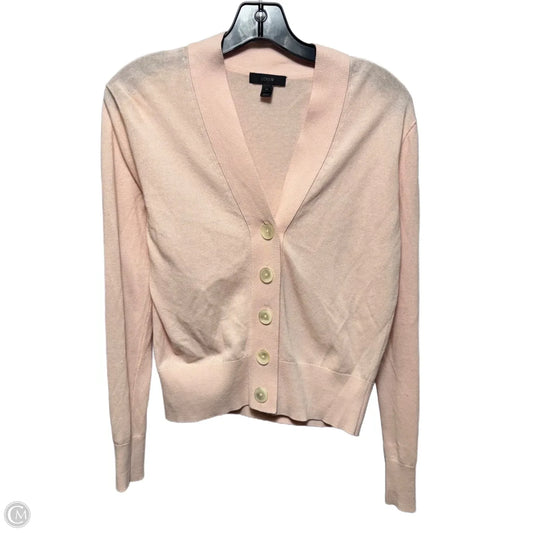 Sweater Cardigan By J. Crew In Peach, Size: Xs