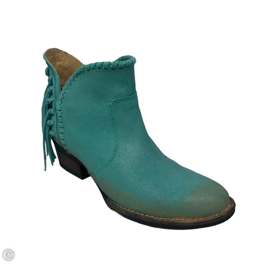 Fringe Boots Western By Circle G In Aqua, Size: 7