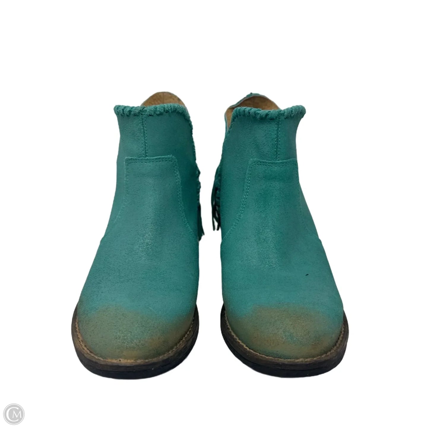 Fringe Boots Western By Circle G In Aqua, Size: 7