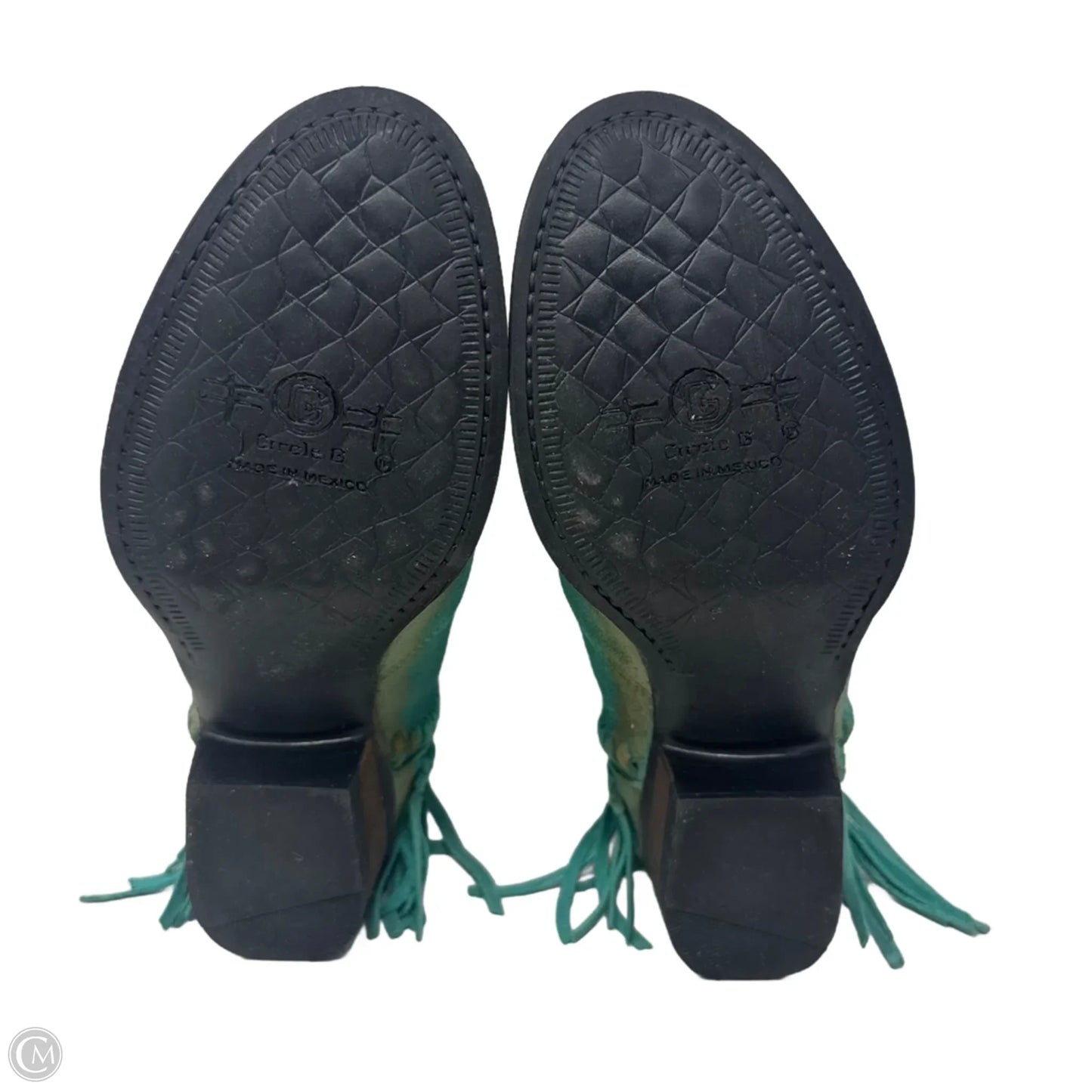 Fringe Boots Western By Circle G In Aqua, Size: 7