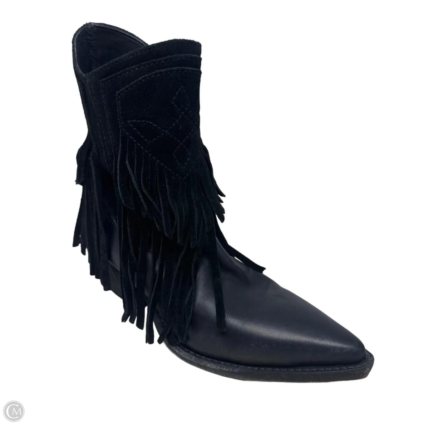 Fringe Boots Western By Free People In Black, Size: 7