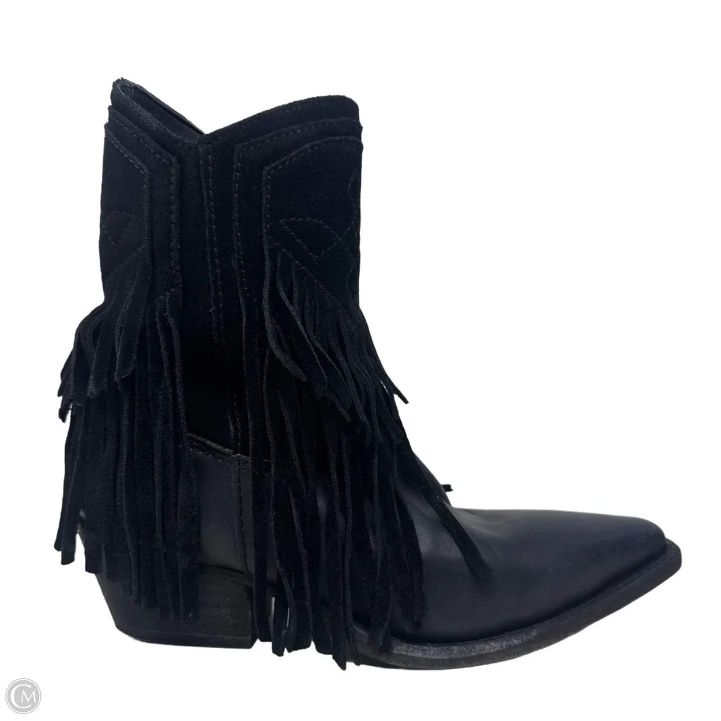 Fringe Boots Western By Free People In Black, Size: 7