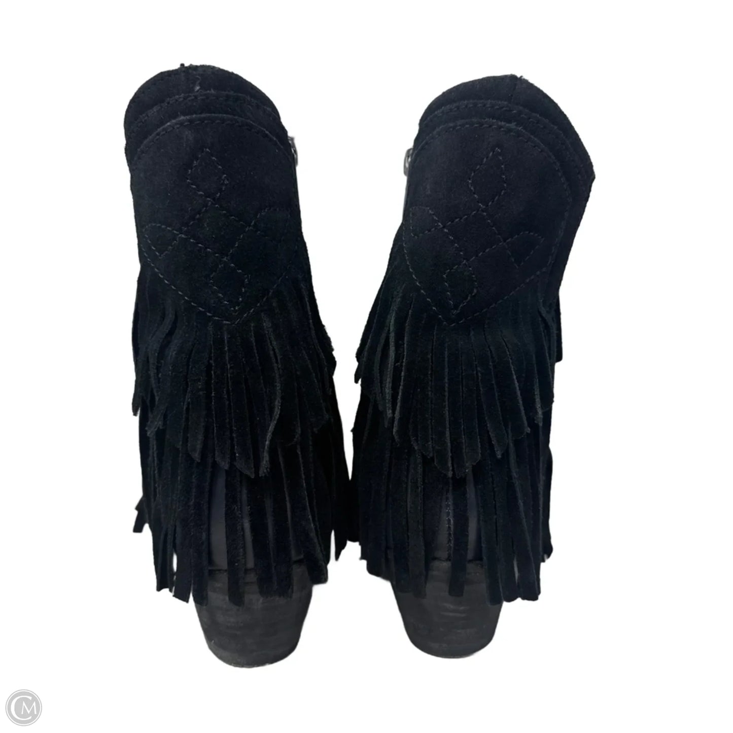 Fringe Boots Western By Free People In Black, Size: 7