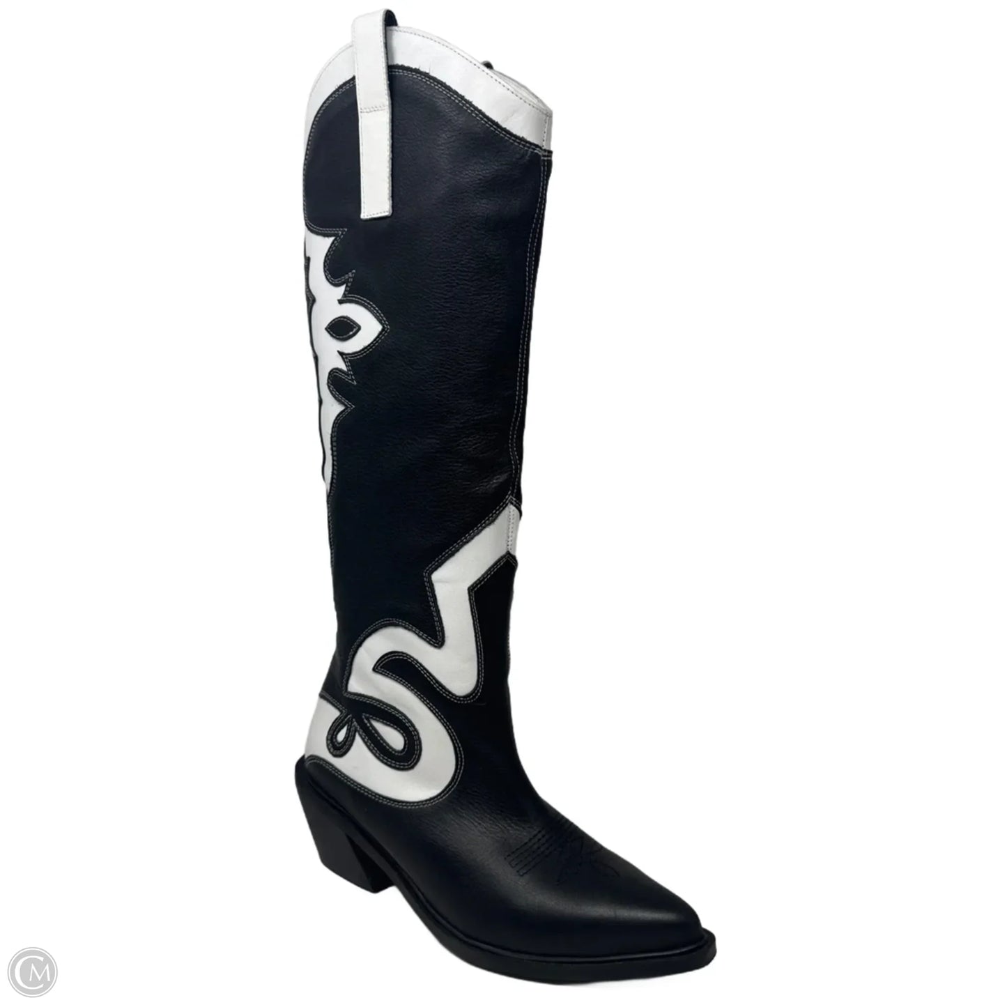 Mount Dallas Boots Western By Alohas In Black & White, Size: 7