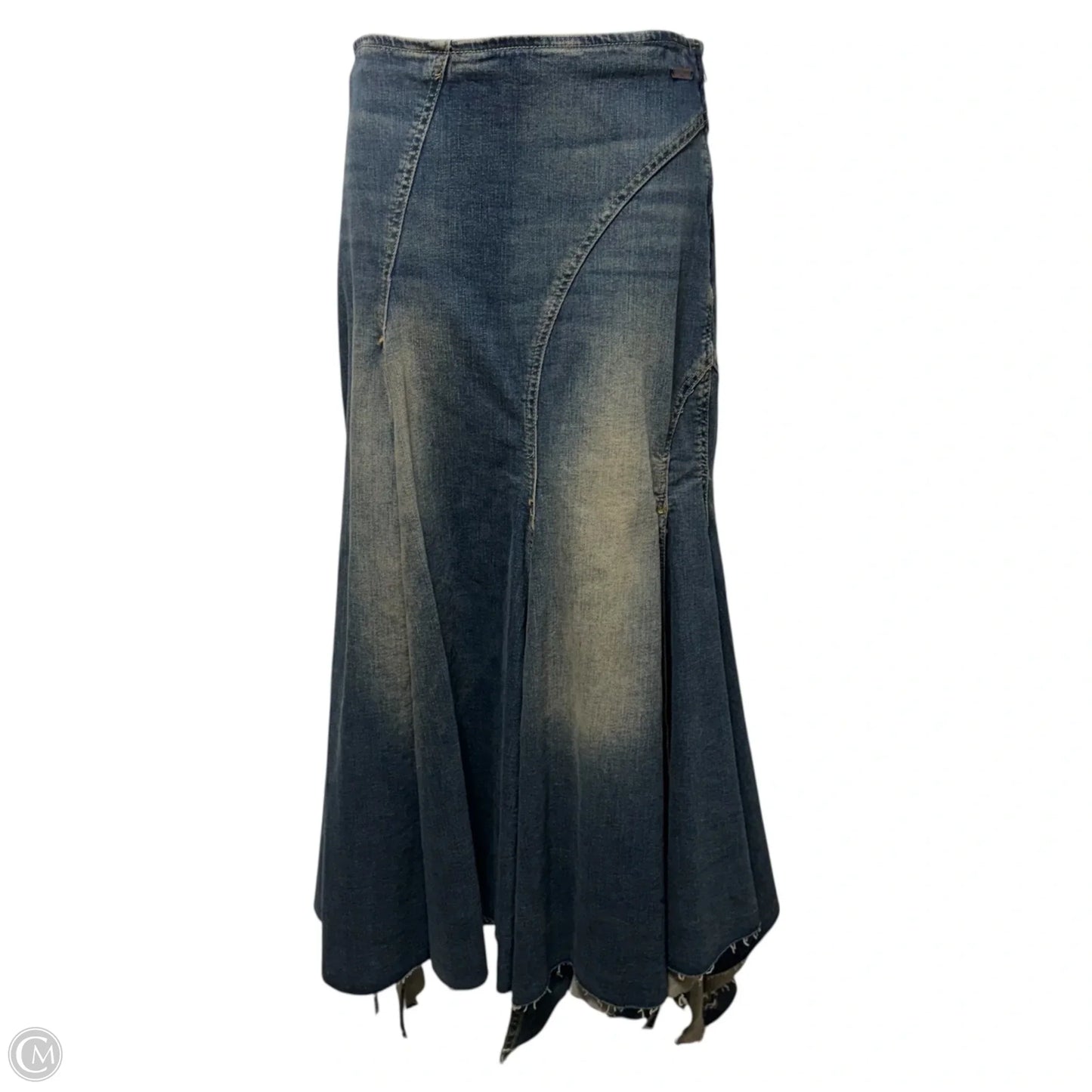 Skirt Maxi By Bdg In Blue Denim, Size: S