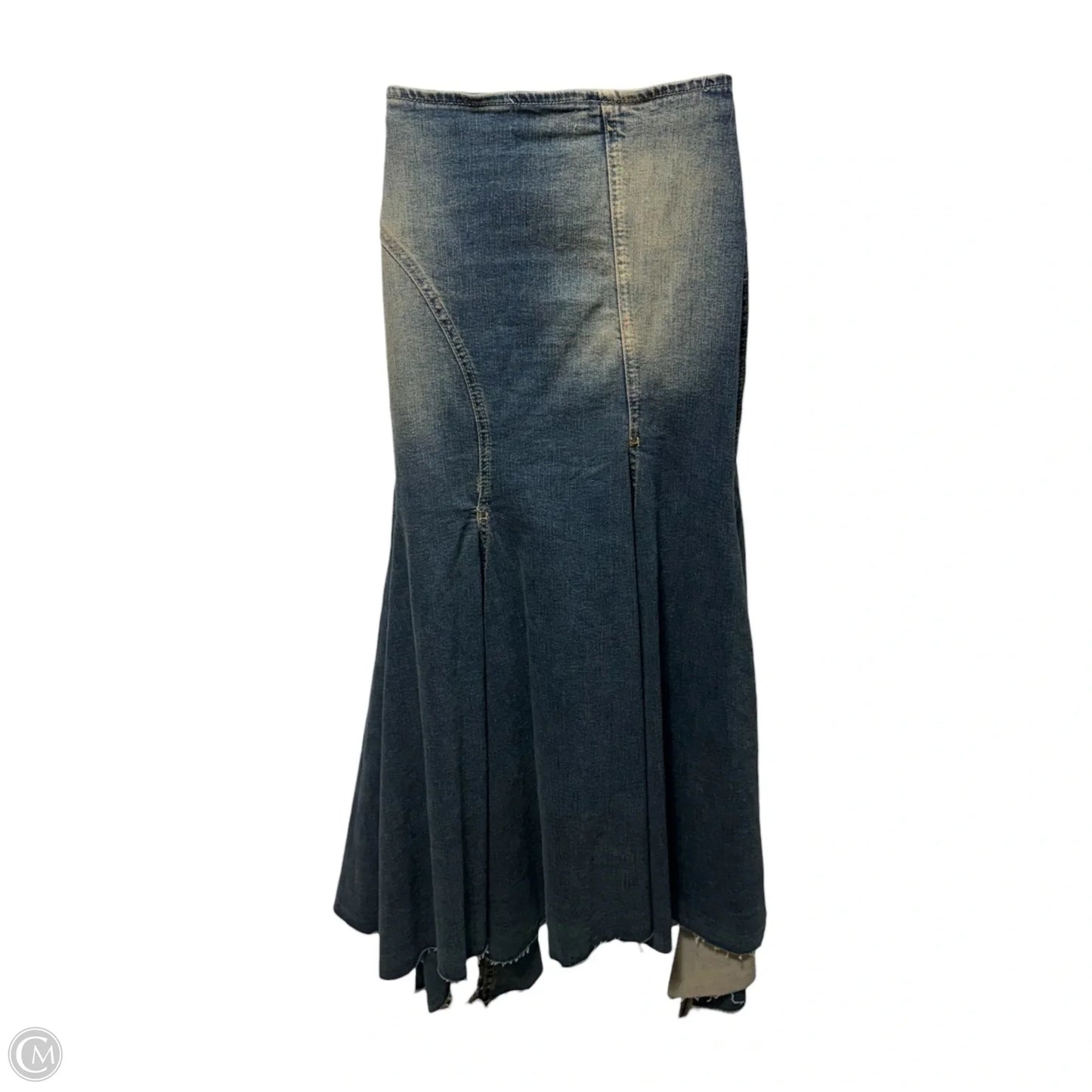 Skirt Maxi By Bdg In Blue Denim, Size: S