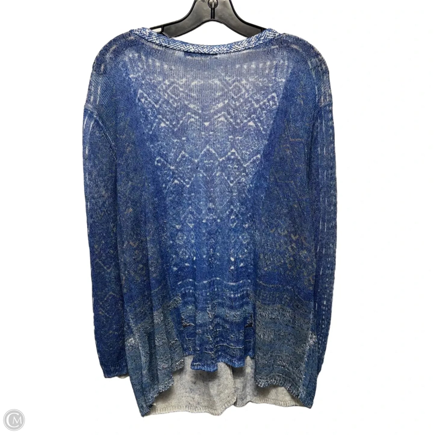 Cardigan Sweater By Nic + Zoe In Blue, Size: 2x