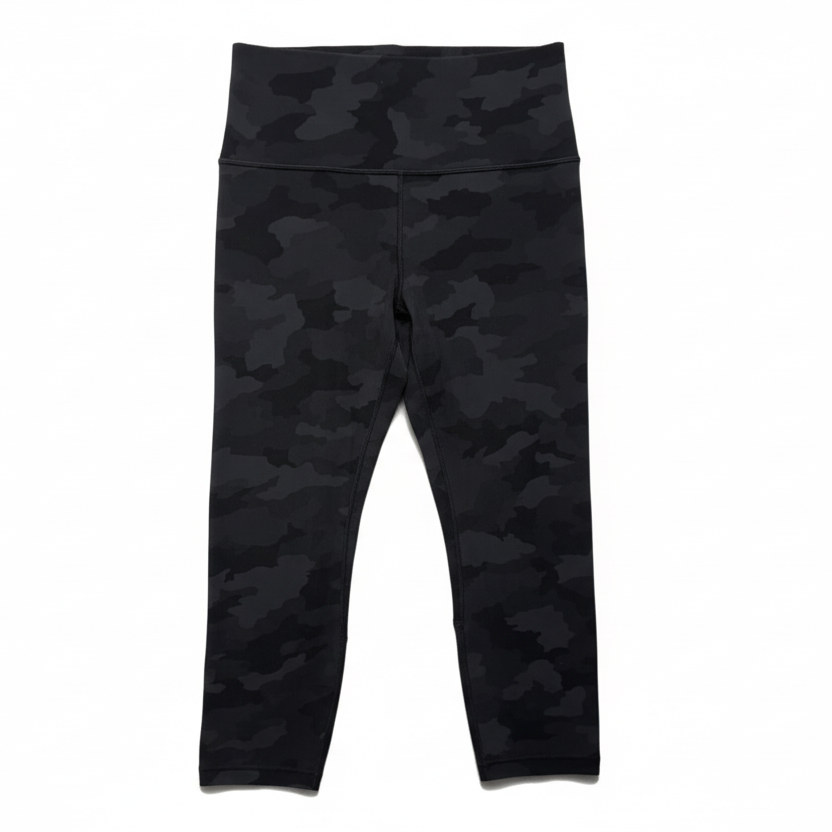 Athletic Leggings Capris By Lululemon In Camouflage Print, Size: 12